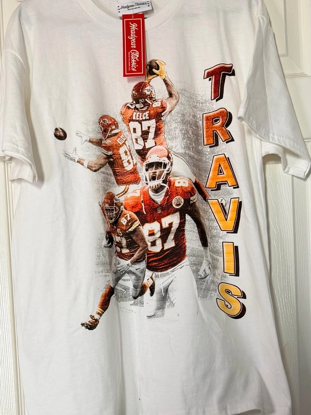 White Travis Kelce Graphic Tee - Men